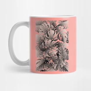 Monstera Gradient Pastel Mug